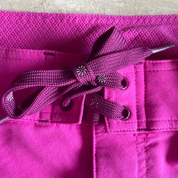 ATHLETA WOMENS BOARD SHORTS Swimsuit Pink / Purple SIZE 0 - Picture 2 of 6